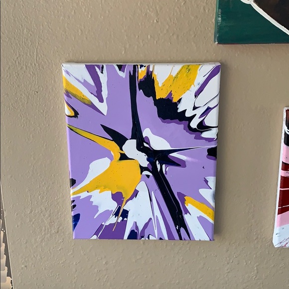 8x10 acrylic spin art - Picture 1 of 2